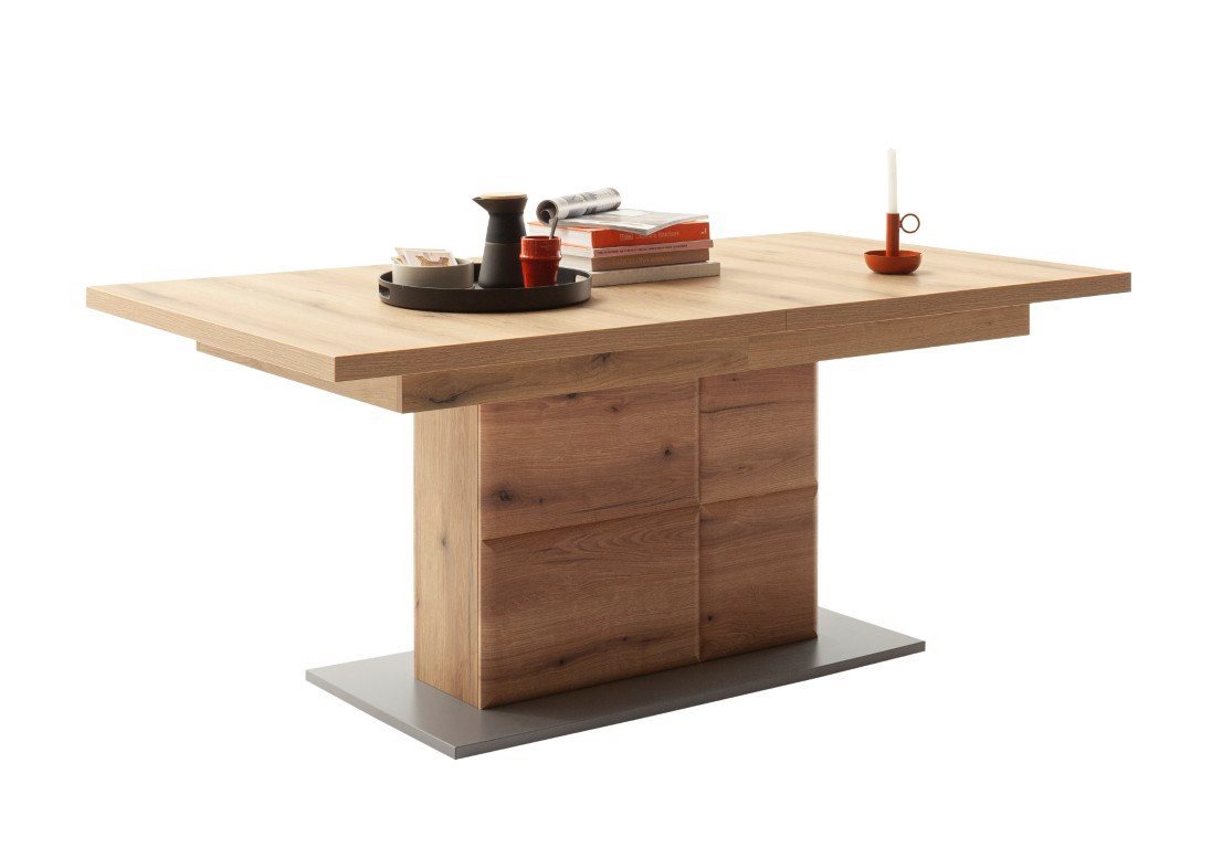 MCA furniture Esstisch Esstisch Naxos, ausziehbar, 180 (280)x100, Eiche Evoke (No-Set), 180 cm, Tisch, Esszimmertisch, Küchentisch von MCA furniture