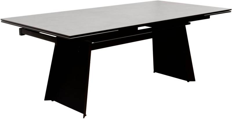 MCA furniture Esstisch MOLINARA Auzugtisch 200-290cm hellgrau (1-St), Keramik, Metall, Stirnauszug, ausziehbar, 10-12 Personen von MCA furniture