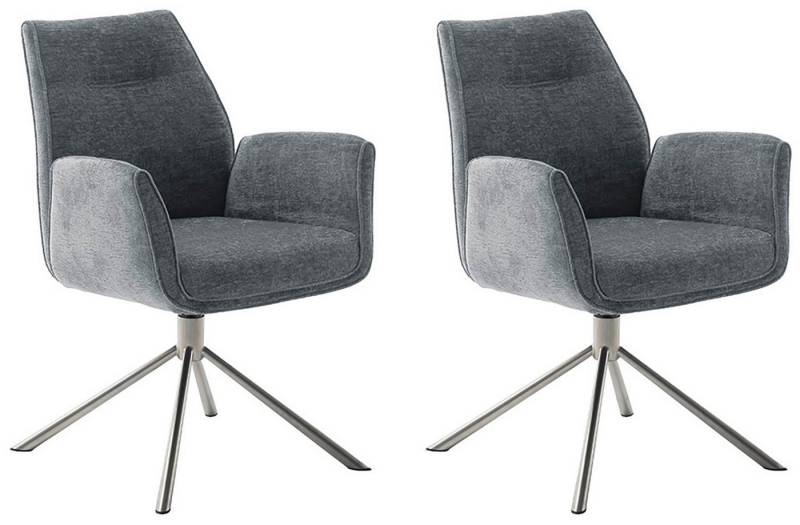 MCA furniture Esszimmerstuhl DIVERIA, (2er-Set) 4-Fuss-Stuhl,drehbar 360°,belastbar 120 kg,Sitzhöhe ca. 50cm von MCA furniture