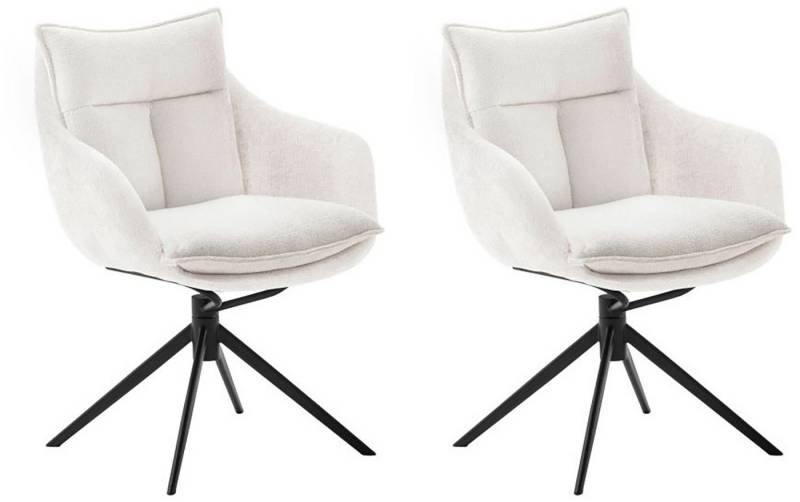 MCA furniture Esszimmerstuhl PARKER, (2er-Set), drehbar 360°, Dreh- & Schwingfunktion, Belastbarkeit 120 kg von MCA furniture