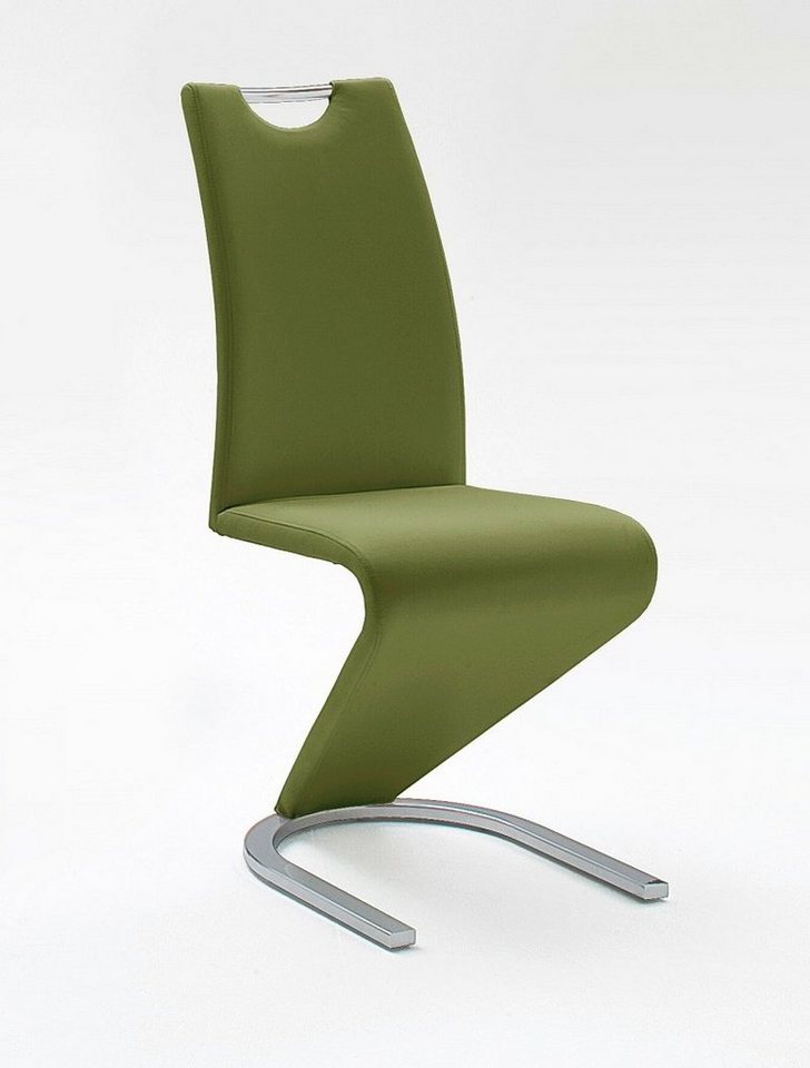 MCA furniture Esszimmerstuhl 2er Set Freischwinger Stuhl Amado, olive (2er-Set) von MCA furniture