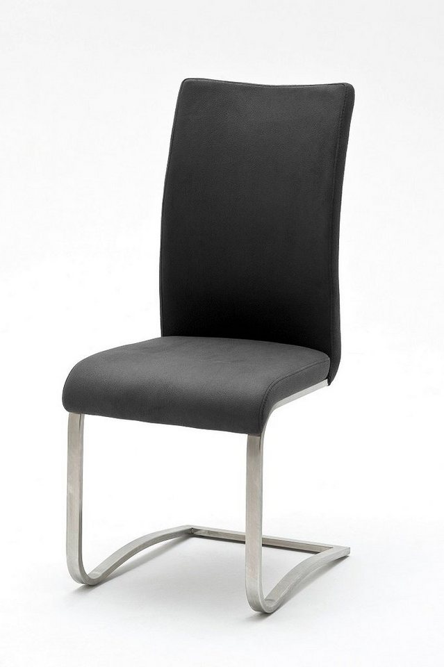 MCA furniture Esszimmerstuhl 2er Set Freischwinger Stuhl Arco, schwarz (2er-Set) von MCA furniture