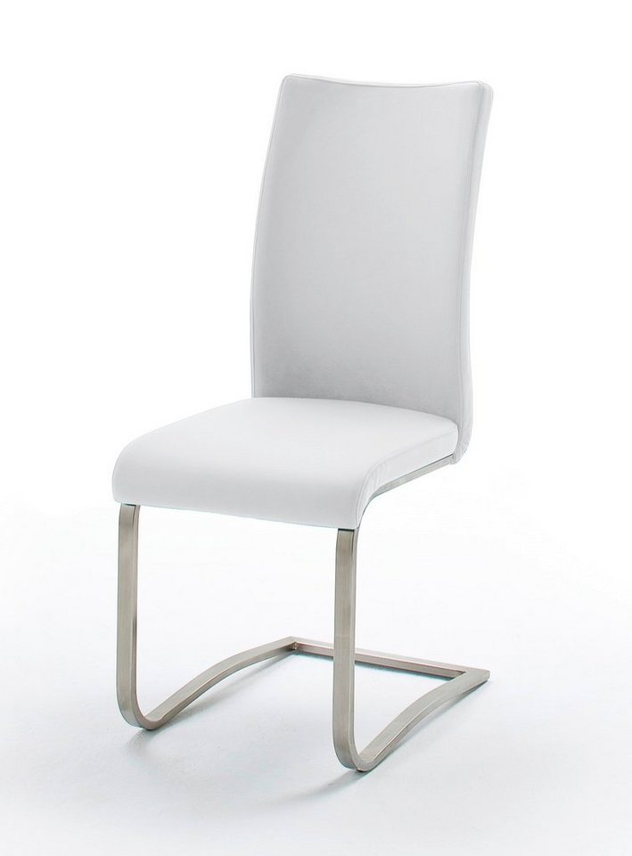 MCA furniture Esszimmerstuhl 2er Set Freischwinger Stuhl Arco, weiß (2er-Set) von MCA furniture