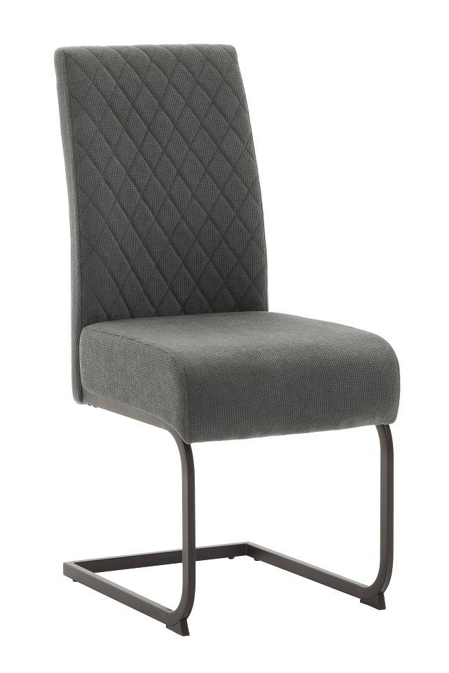 MCA furniture Esszimmerstuhl 2er Set Freischwinger Stuhl Derry, Chenille Optik (2er-Set) von MCA furniture