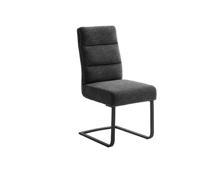MCA furniture Esszimmerstuhl 2er Set Freischwinger Stuhl Limassol, anthrazit (2er-Set), grau von MCA-furniture