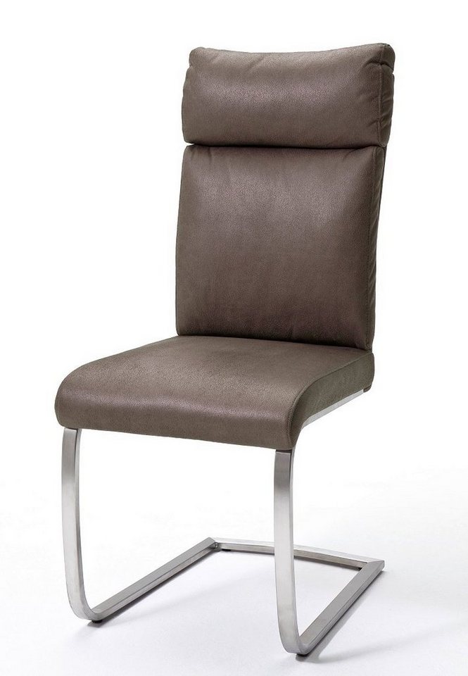 MCA furniture Esszimmerstuhl 2er Set Freischwinger Stuhl Rabea, braun (2er-Set) von MCA furniture