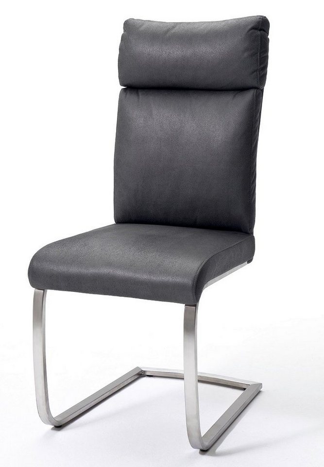 MCA furniture Esszimmerstuhl 2er Set Freischwinger Stuhl Rabea, grau (2er-Set) von MCA furniture