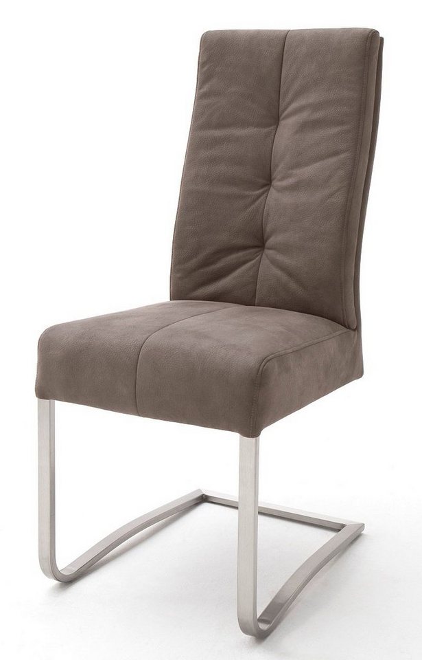 MCA furniture Esszimmerstuhl 2er Set Freischwinger Stuhl Salva, sand (2er-Set) von MCA furniture