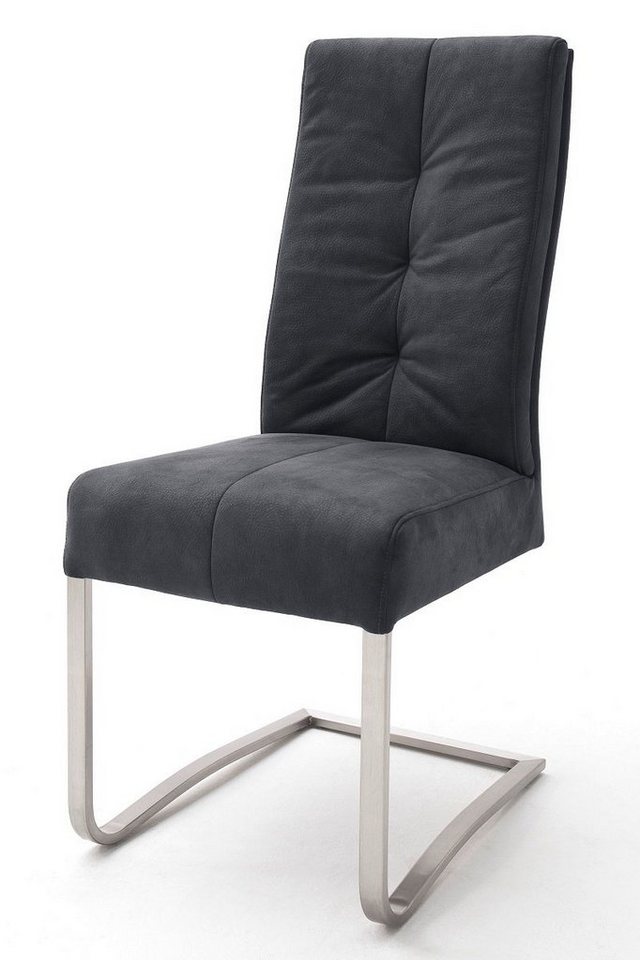 MCA furniture Esszimmerstuhl 2er Set Freischwinger Stuhl Salva, schwarz (2er-Set) von MCA furniture