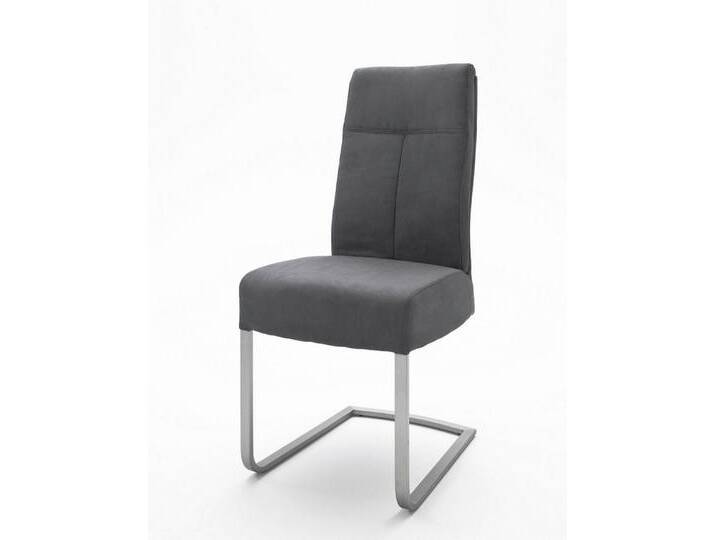 MCA furniture Esszimmerstuhl 2er Set Freischwinger Stuhl Talena, anthrazit (2er-Set), grau von MCA-furniture
