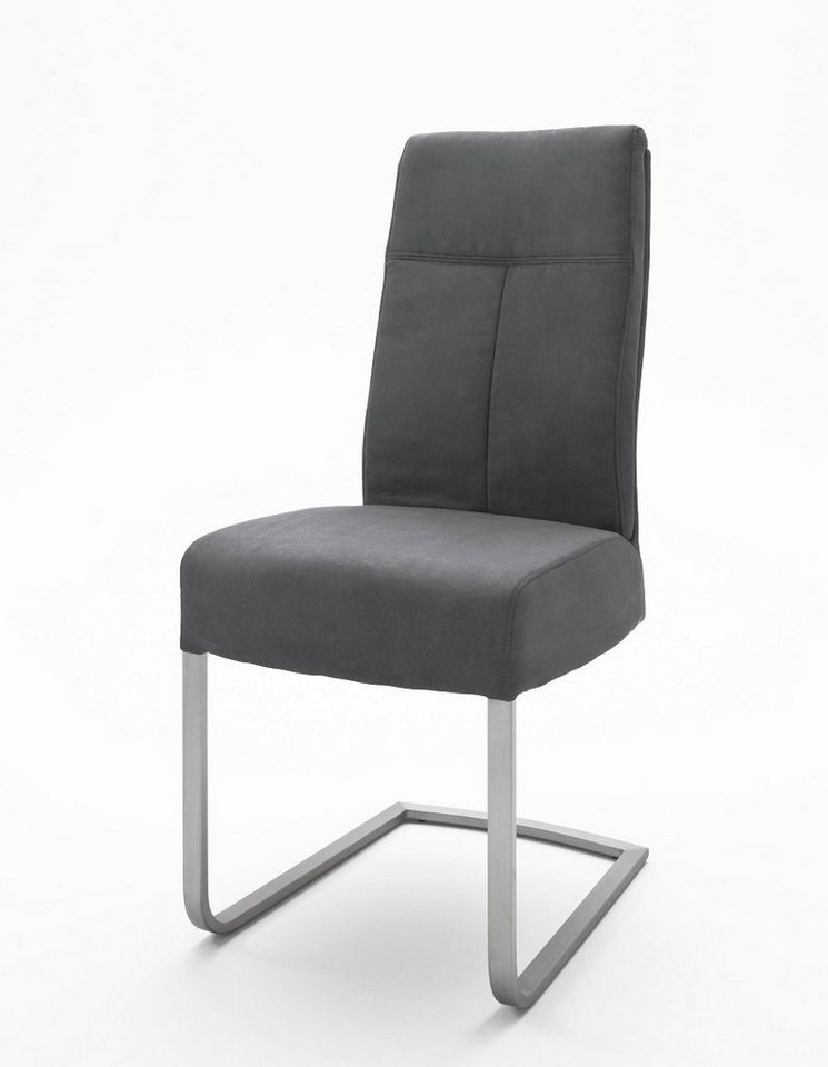MCA furniture Esszimmerstuhl 2er Set Freischwinger Stuhl Talena, anthrazit (2er-Set) von MCA furniture