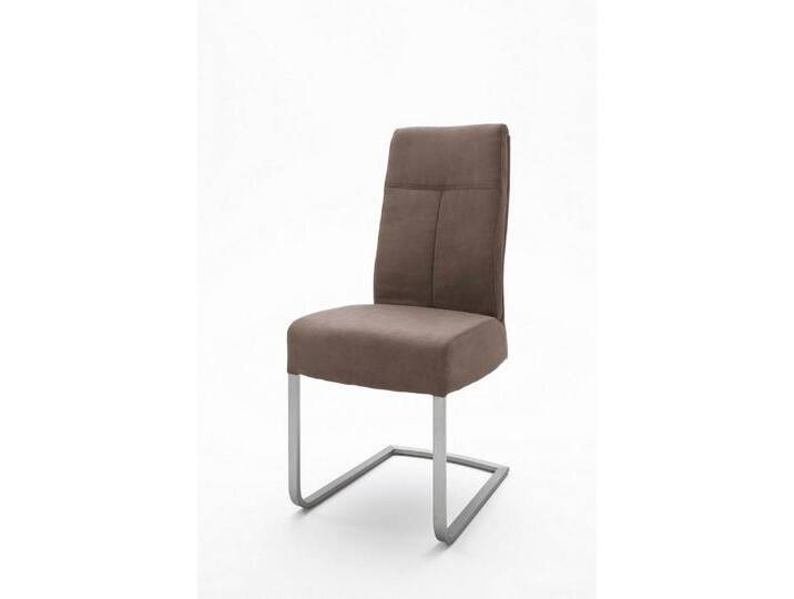 MCA furniture Esszimmerstuhl 2er Set Freischwinger Stuhl Talena, sand (2er-Set), braun von MCA-furniture