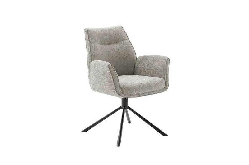 MCA furniture Esszimmerstuhl 2er Set Stuhl Diveria mit Armlehnen, drehbar, taupe / sandfarben (2er-Set) von MCA furniture