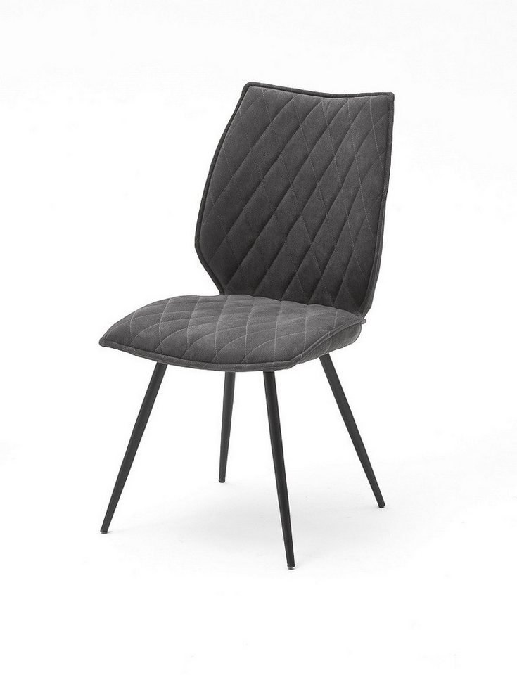 MCA furniture Esszimmerstuhl 2er Set Stuhl Navarra, anthrazit (2er-Set) von MCA furniture