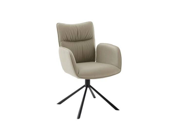 MCA furniture Esszimmerstuhl 2er Set Stuhl Marin, mit Armlehnen, drehbar, cappuccino (2er-Set), braun von MCA-furniture