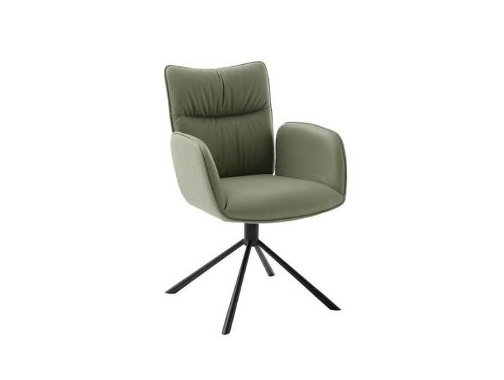 MCA furniture Esszimmerstuhl 2er Set Stuhl Marin, mit Armlehnen, drehbar, olive (2er-Set), grün von MCA-furniture