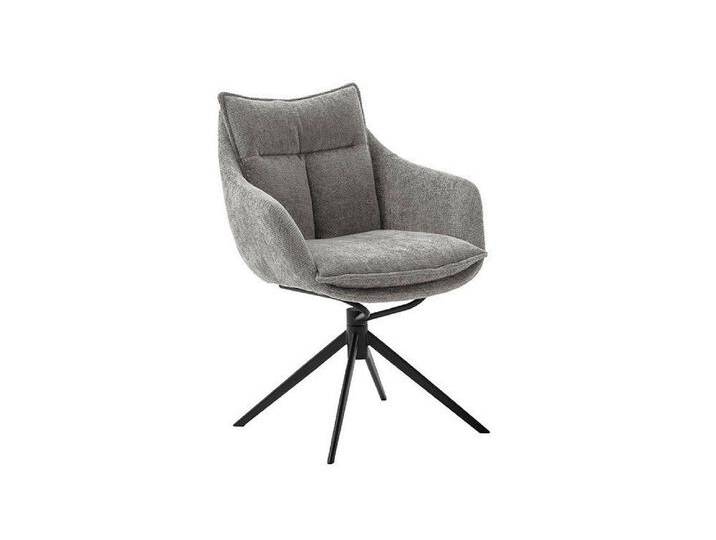 MCA furniture Esszimmerstuhl 2er Set Stuhl Parker mit Armlehnen, drehbar, anthrazit / grau (2er-Set), grau von MCA-furniture