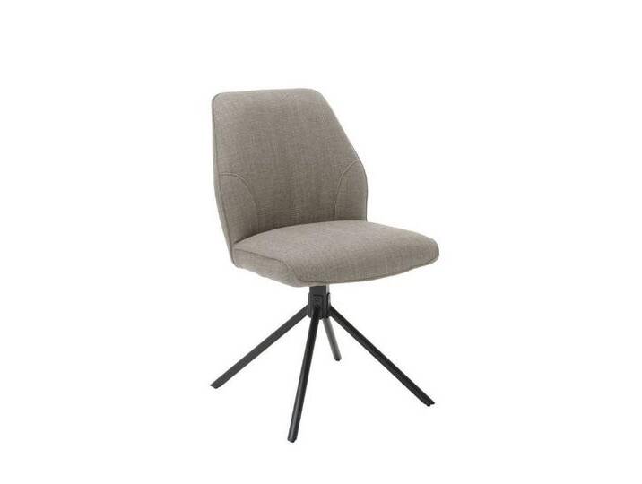 MCA furniture Esszimmerstuhl 2er Set Stuhl Pemba, drehbar, Webstoff, Cappuccino (2er-Set), grau von MCA-furniture