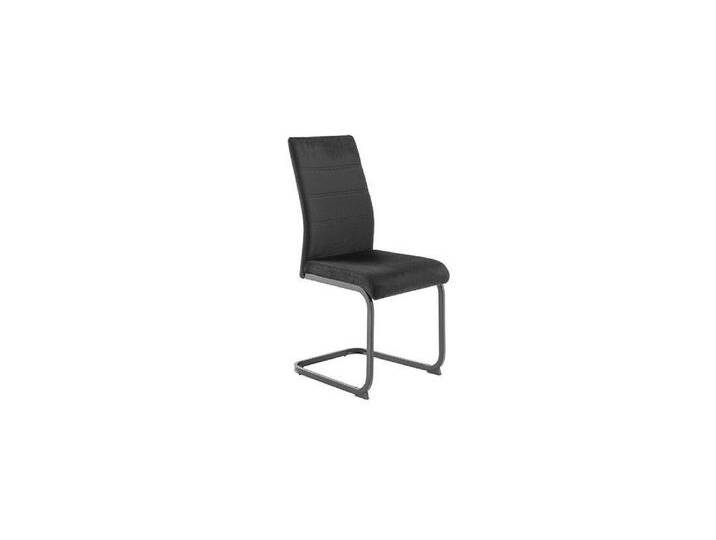 MCA furniture Esszimmerstuhl 4er Set Freischwinger Stuhl Ticino, schwarz (4er-Set), schwarz von MCA-furniture