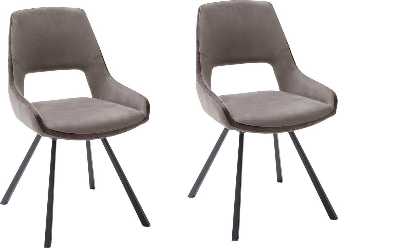 MCA furniture Esszimmerstuhl Bayonne (Set, 2 St), 2er Set, Stuhl 180°drehbar, belastbar bis 120 kg, Sitzhöhe ca. 50 cm von MCA furniture