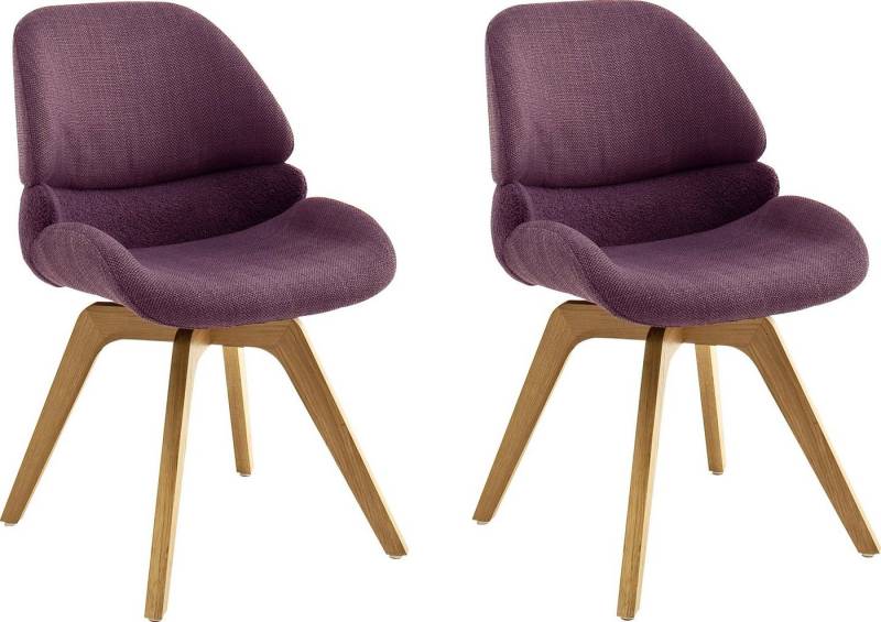 MCA furniture Esszimmerstuhl Henderson (Set, 2 St), 180° drehbar mit Nivellierung, mit Feinflor Absetzung, bis 120 kg von MCA furniture