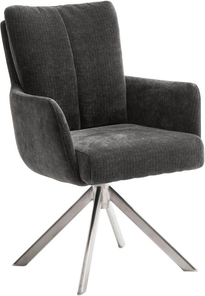 MCA furniture Esszimmerstuhl MALIA, (Set, 2 Stck), 360° drehbar, Taschenfederkern, Sitzhöhe ca. 49 cm von MCA furniture