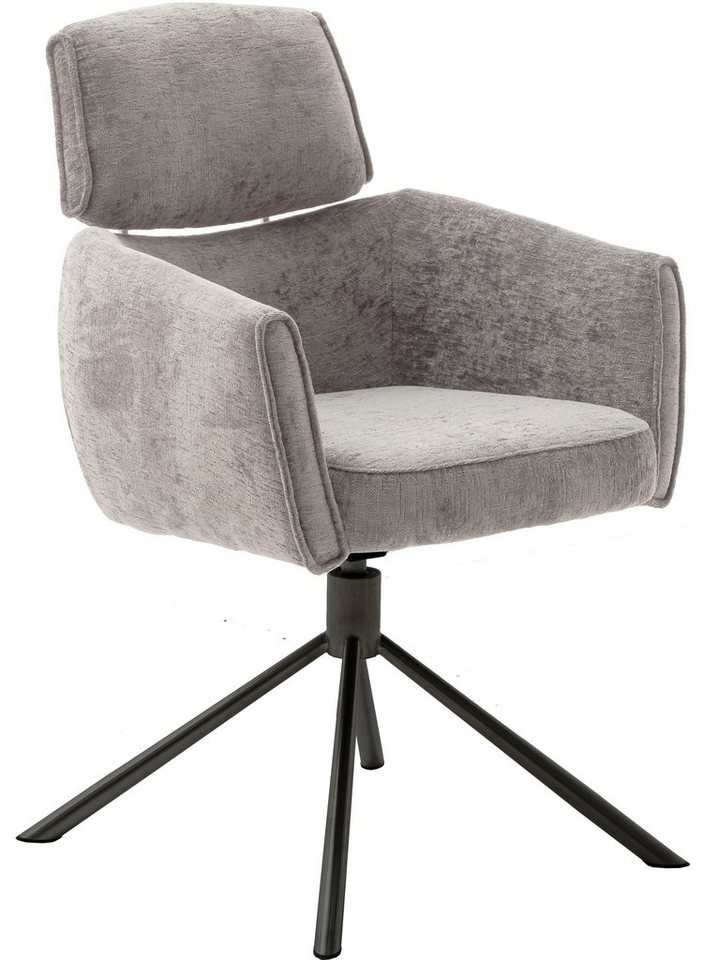 MCA furniture Esszimmerstuhl QUEBEC (Set, 2 St), (2er-Set), 360° drehbar, Taschenfederkern, Sitzhöhe ca. 51 cm von MCA furniture