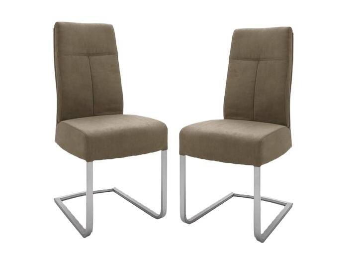 MCA furniture Esszimmerstuhl Talena TALE38SA im 2er Set Mikrofaser-Bezug sand Stuhl mit Griff an der Rückenlehne Schwinggestell Edelstahl MCA furniture Esszimmerstuhl Talena TALE38SA im 2er Set Mikrofaser-Bezug sand Stuhl mit Griff an der Rückenlehne Schwinggestell Edelstahl von MCA-furniture