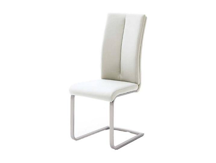 MCA furniture Freischwinger 4er Set Schwingstuhl Paulo I - Kunstleder Weiß von MCA-furniture