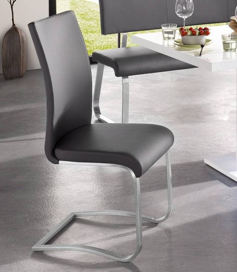 MCA furniture Freischwinger Arco (Set, 2 St), Stuhl mit Echtlederbezug, belastbar bis 130 Kg von MCA furniture