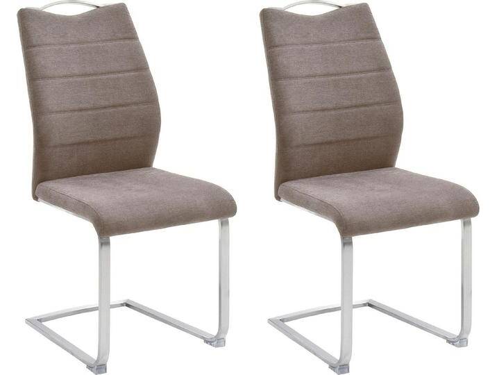 MCA furniture Freischwinger Ferrera (Set, 2 St), (2er-Set), Komfortsitzhöhe von ca. 48 cm, Schwingstühle mit Griff, braun von MCA-furniture