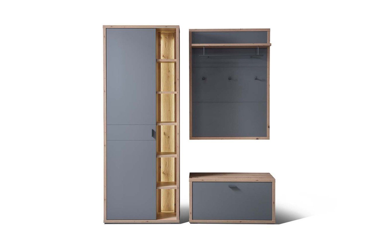 MCA furniture Garderobe Garderobenset Lizzano III von MCA furniture