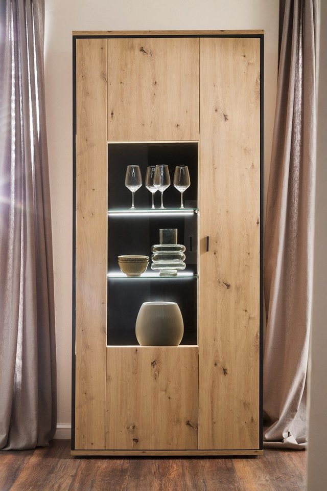 MCA furniture Vitrine Kombi-Vitrine Buenos Aires, Balkeneiche, ohne Beleuchtung von MCA furniture