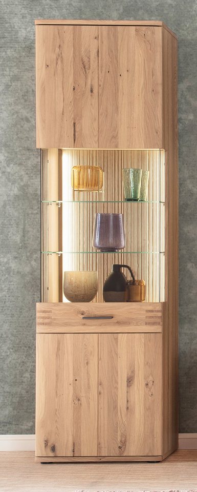 MCA furniture Vitrine Vitrine Salvador, Balkeneiche Bianco, ohne Beleuchtung von MCA furniture