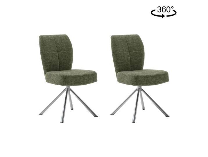 MCA furniture Kea Polsterstuhl im 2er Set mit Drehfunktion Gestell Edelstahl Bezug Feingewebe Olive MCA furniture Kea Polsterstuhl im 2er Set mit Drehfunktion Gestell Edelstahl Bezug Feingewebe Olive von MCA-furniture