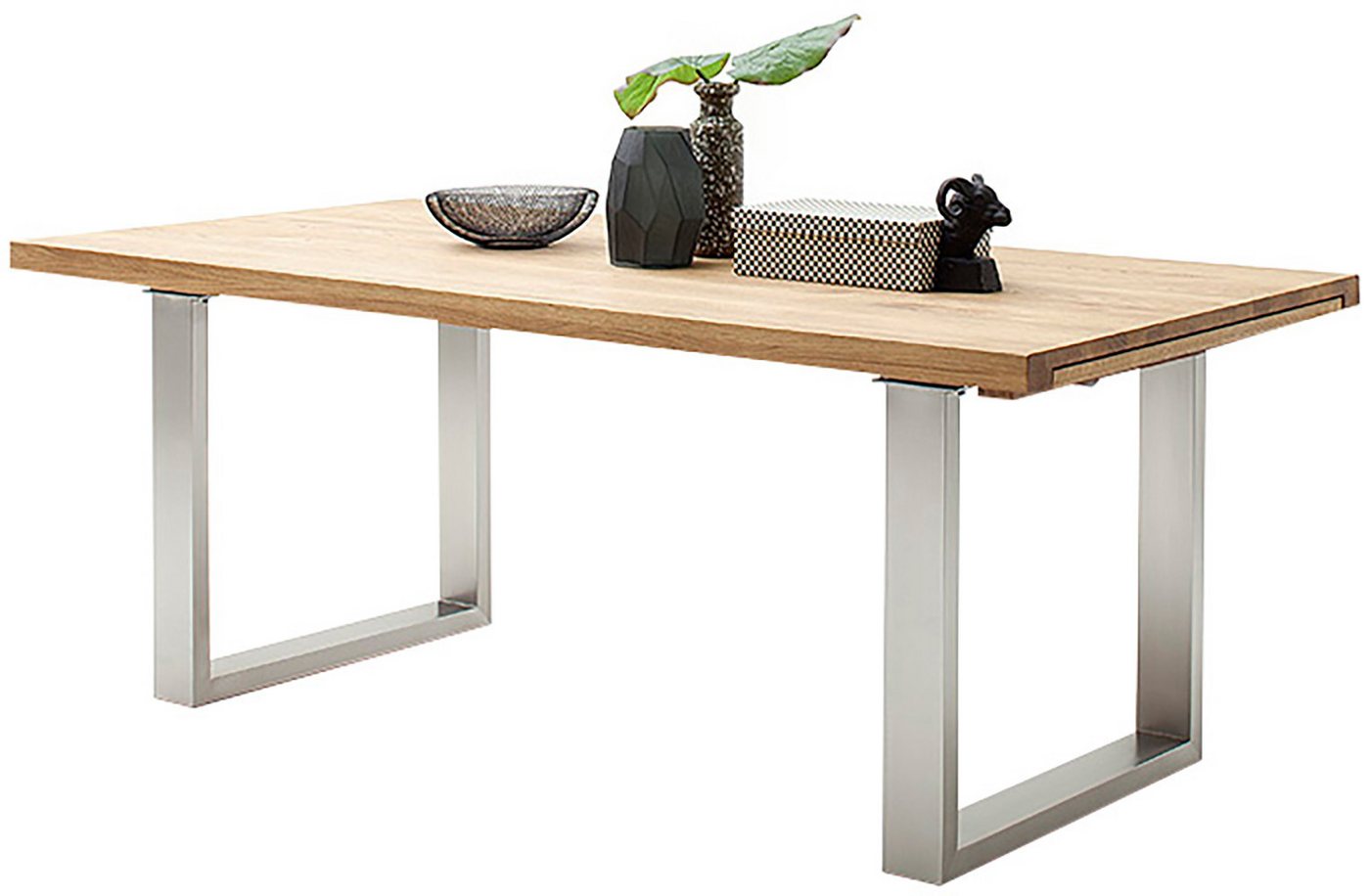 MCA furniture Kulissen-Esstisch Dayton Esstisch Kufentisch, Synchronauszug,ausziehbar,eiche,massiv,extra lang,XXL,belastbar 50 kg MCA furniture Kulissen-Esstisch Dayton Esstisch Kufentisch, Synchronauszug,ausziehbar,eiche,massiv,extra lang,XXL,belastbar 50 kg von MCA furniture