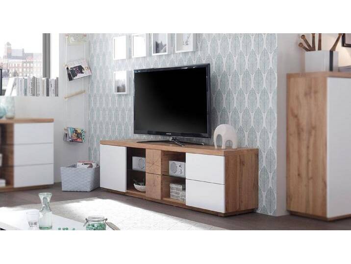 MCA furniture Lowboard TV-Board HELSINKI Lowboard in weiß matt Lack und Eiche MCA furniture Lowboard TV-Board HELSINKI Lowboard in weiß matt Lack und Eiche von MCA-furniture