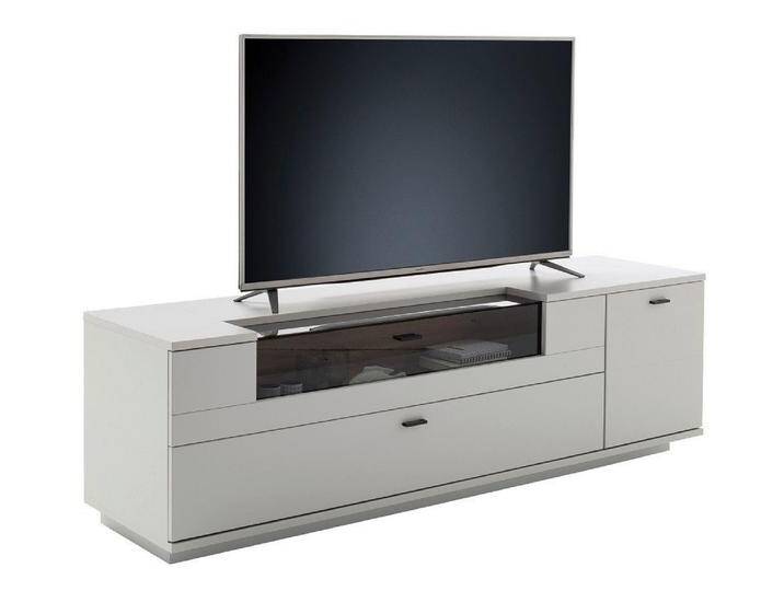 MCA furniture Lowboard TV-Board Lissabon, Modern White, ohne Beleuchtung, Wohnzimmerkommode ca. 200 cm von MCA-furniture