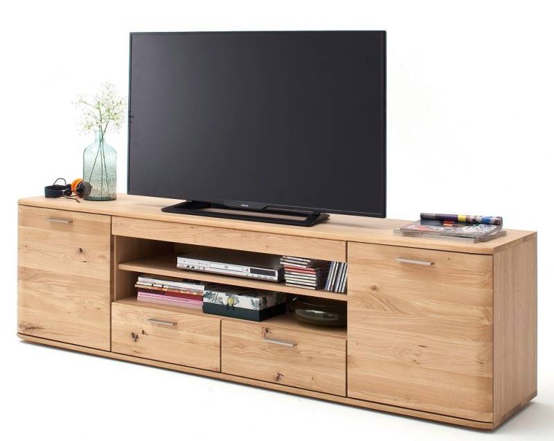 MCA furniture Lowboard TV-Board Nilo 2, Balkeneiche Bianco von MCA furniture