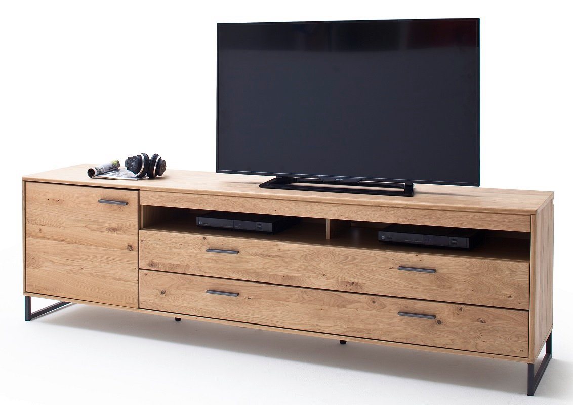 MCA furniture Lowboard TV-Board Portland 2, Asteiche Bianco massiv von MCA furniture