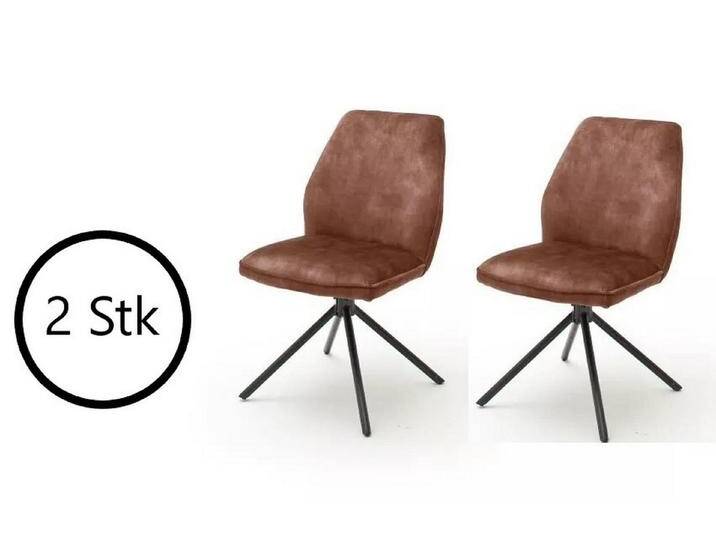 MCA furniture Polsterstuhl 52 x 89 x 64 cm (B/H/T) (2er Set), braun von MCA-furniture
