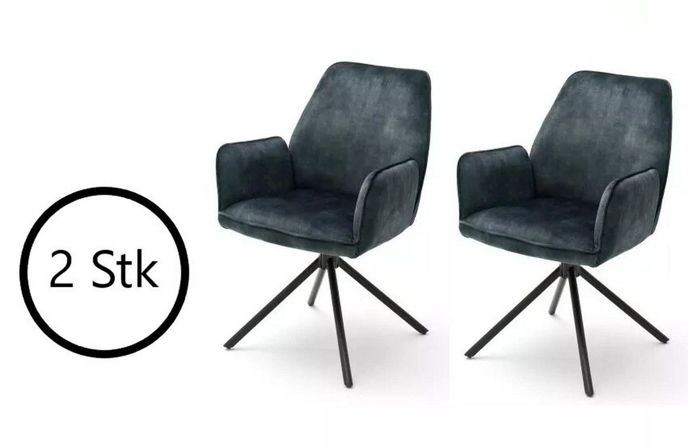 MCA furniture Polsterstuhl 60 x 89 x 64 cm (B/H/T) (2er Set) von MCA furniture