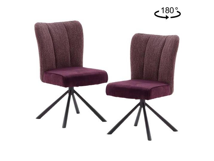 MCA furniture Polsterstuhl Santiago Sitzschale B drehbar Materialmix Bezug in 4 Farben Luxus-Komfortsitz 4-Fuß-Gestell schwarz Stühle im 2er Set MCA furniture Polsterstuhl Santiago Sitzschale B drehbar Materialmix Bezug in 4 Farben Luxus-Komfortsitz 4-Fuß-Gestell schwarz Stühle im 2er Set von MCA-furniture