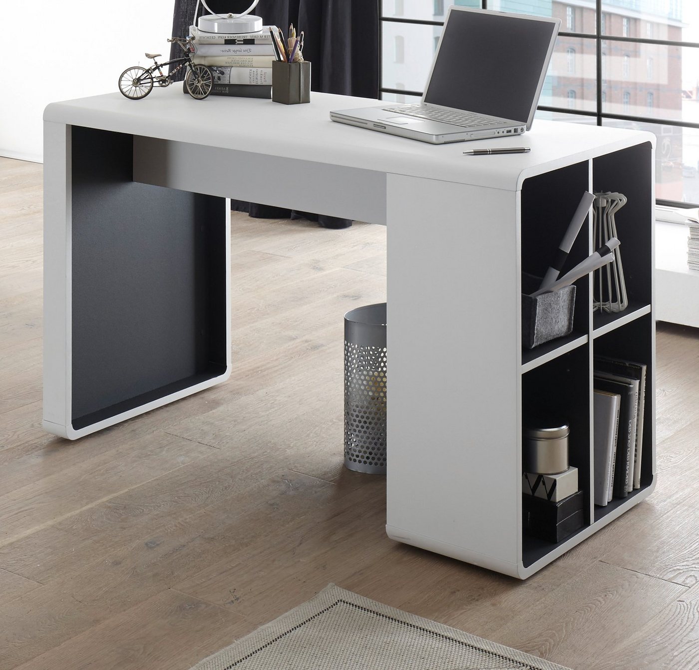 MCA furniture Schreibtisch Tadeo (Laptoptisch kompakt, 119 x 76 cm), mit Stauraum von MCA furniture