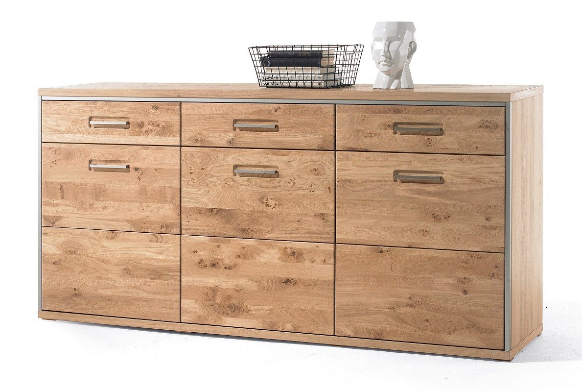 MCA furniture Sideboard Sideboard Espero, Asteiche Bianco massiv von MCA furniture