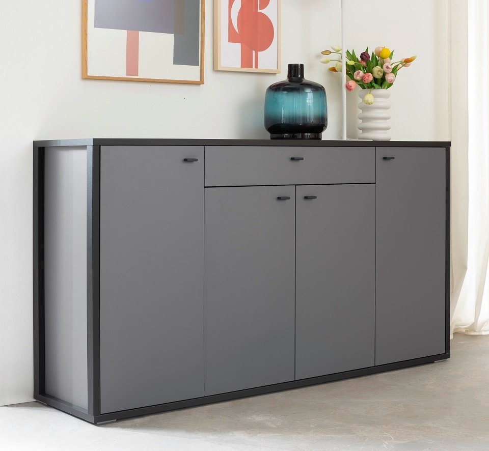 MCA furniture Sideboard Sideboard Luxor, Royal Grey / anthrazit von MCA furniture