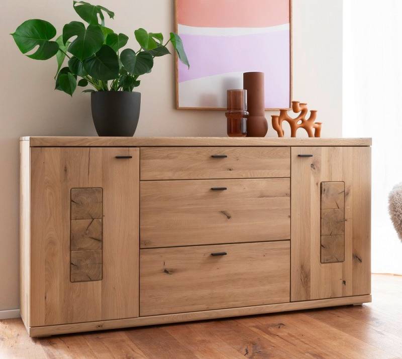 MCA furniture Sideboard Sideboard Palma, Asteiche / Balkeneiche, Wohnzimmerschrank ca. 60 cm von MCA furniture