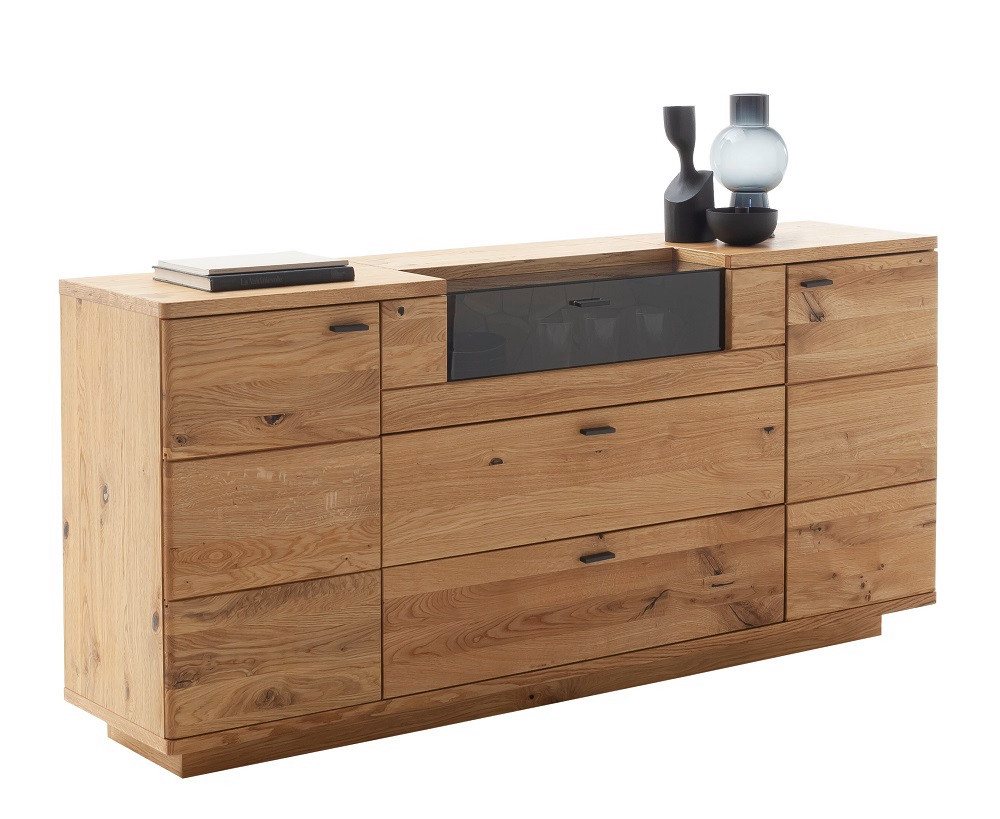 MCA furniture Sideboard Sideboard Venedig, Naturfarben / Wildeiche, optional LED Beleuchtung, Wohnzimmerkommode ca. 190 cm MCA furniture Sideboard Sideboard Venedig, Naturfarben / Wildeiche, optional LED Beleuchtung, Wohnzimmerkommode ca. 190 cm von MCA furniture