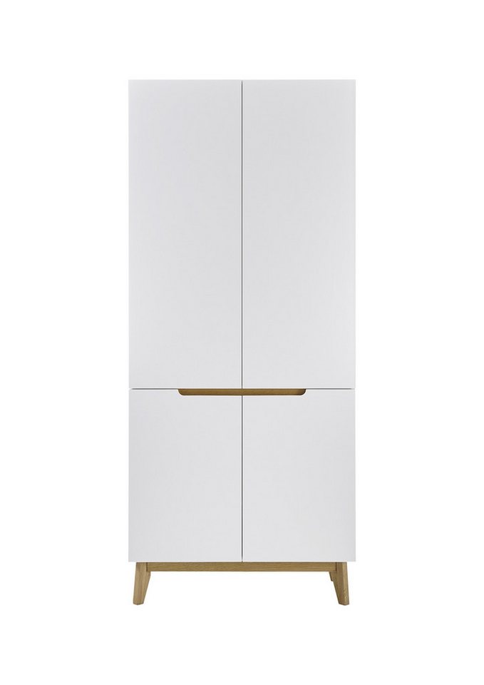 MCA furniture Stauraumschrank aus Holzwerkstoff, Holz in weiß (BxHxT: 85x196x40 cm) von MCA furniture