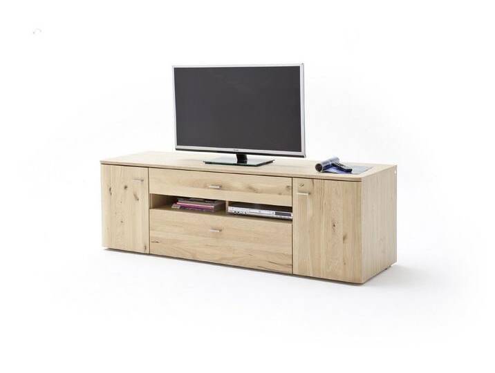 MCA furniture TV-Board 2 Türen, 2 Schübe, Eiche bianco massiv / Furnier - 180x59x50 (BxHxT) von MCA-furniture